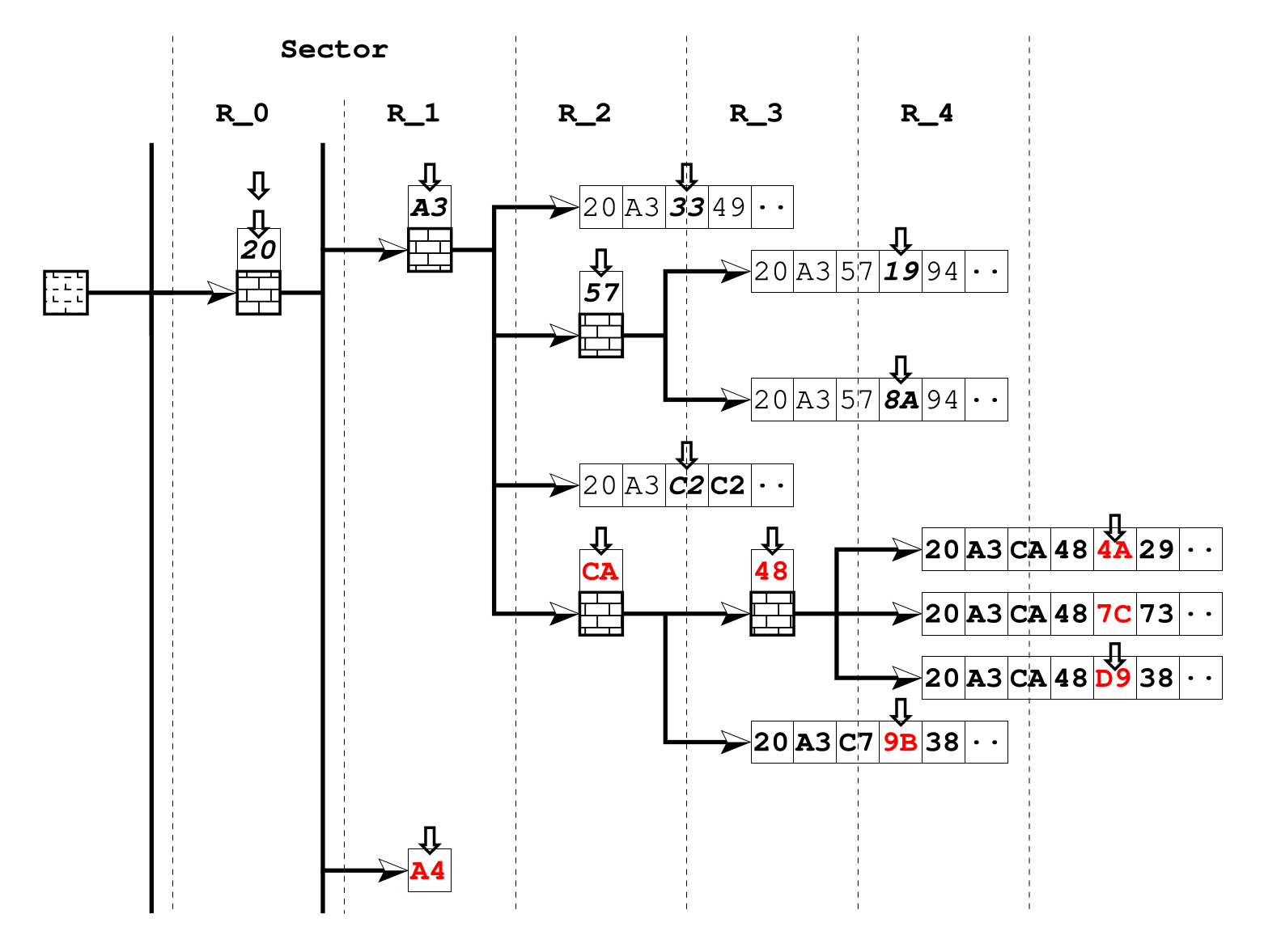 DART structural layout